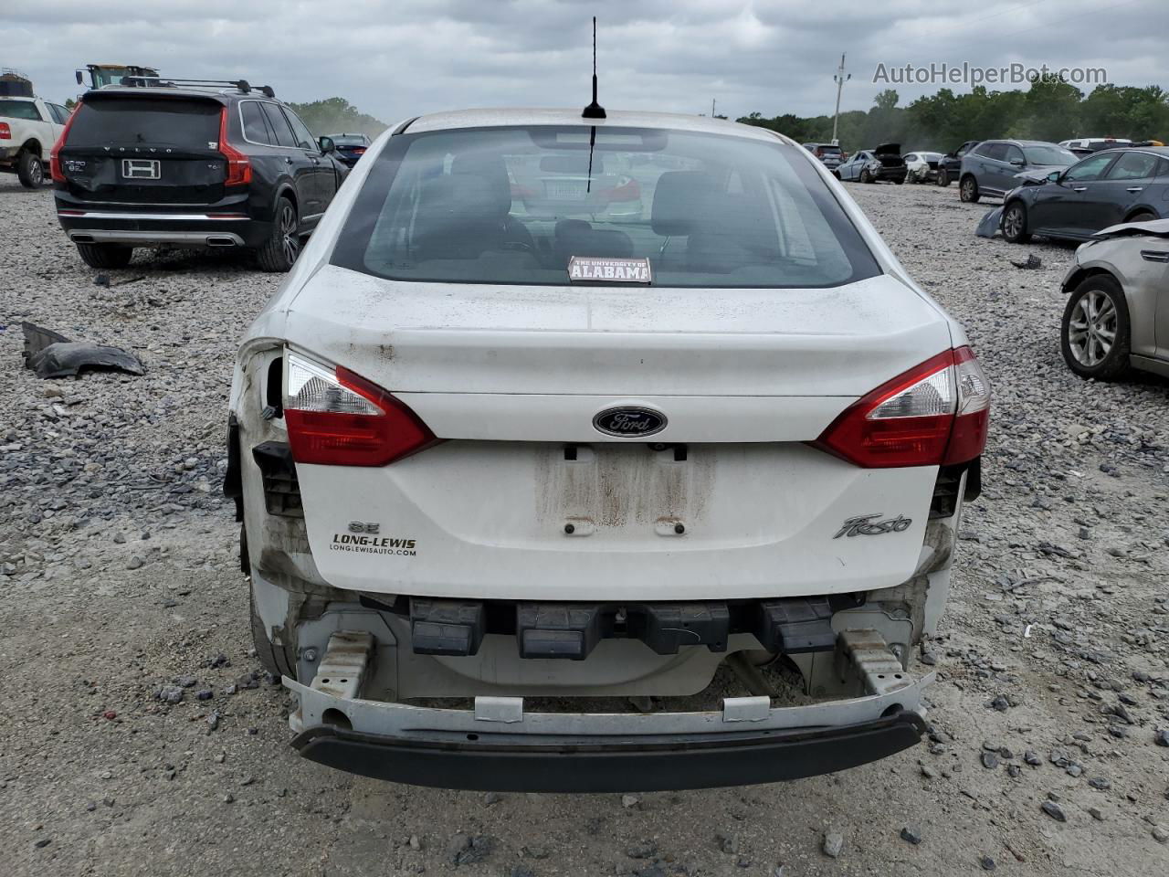 2019 Ford Fiesta Se White vin: 3FADP4BJ1KM103945