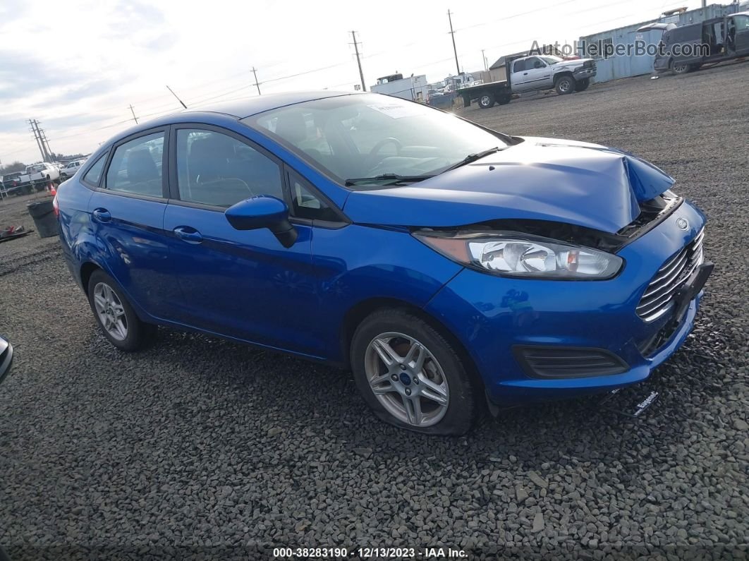 2019 Ford Fiesta Se Blue vin: 3FADP4BJ1KM109714