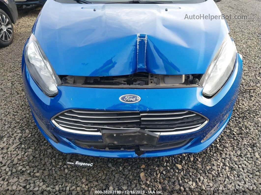 2019 Ford Fiesta Se Blue vin: 3FADP4BJ1KM109714