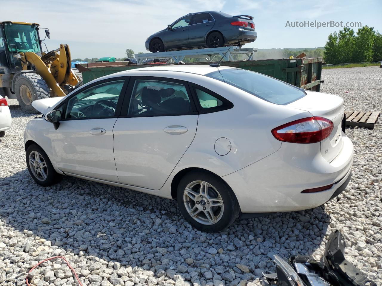 2019 Ford Fiesta Se White vin: 3FADP4BJ1KM119725