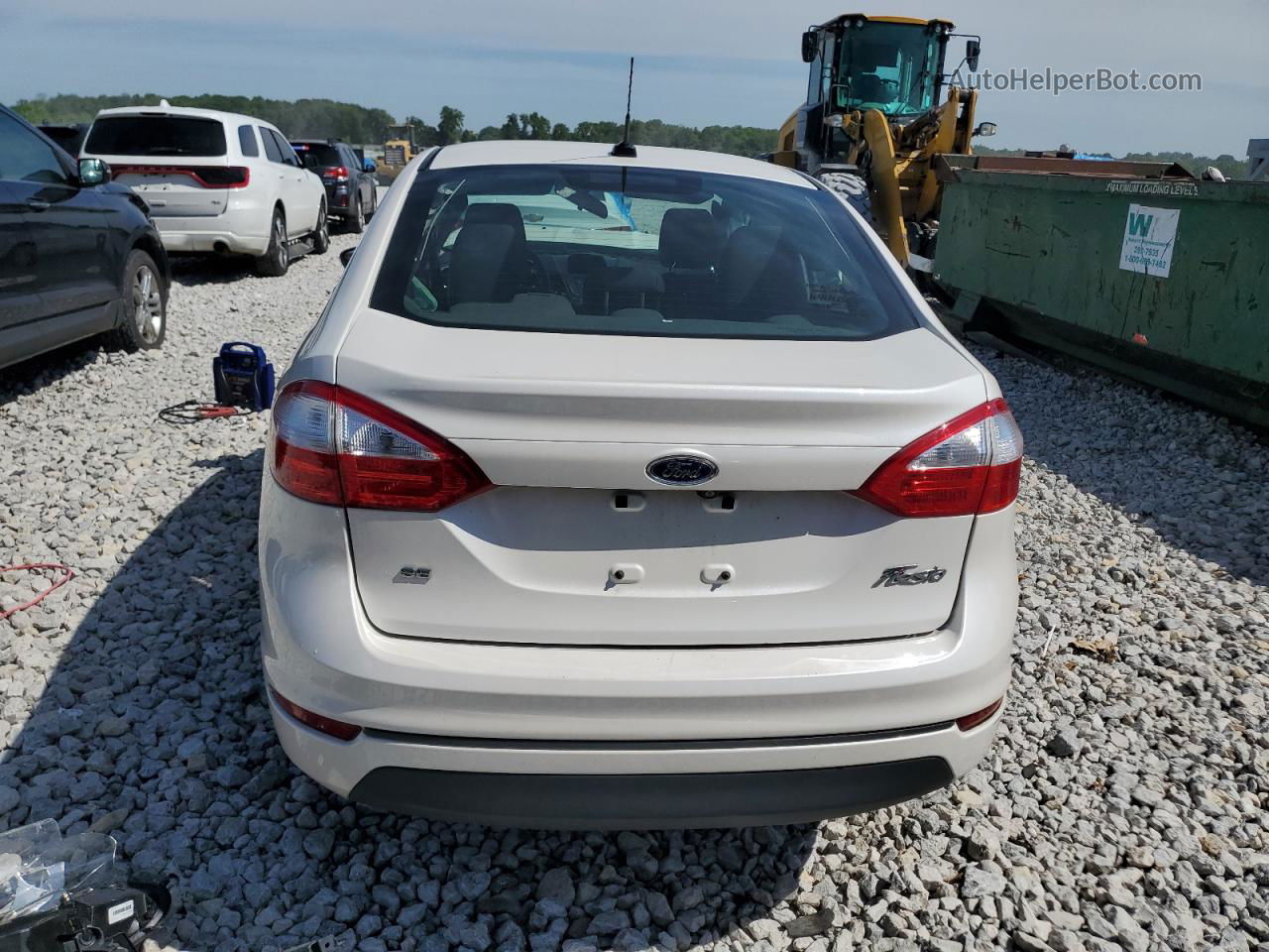 2019 Ford Fiesta Se White vin: 3FADP4BJ1KM119725