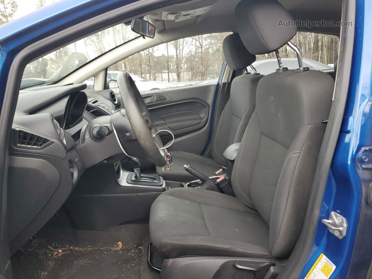 2019 Ford Fiesta Se Синий vin: 3FADP4BJ1KM140395