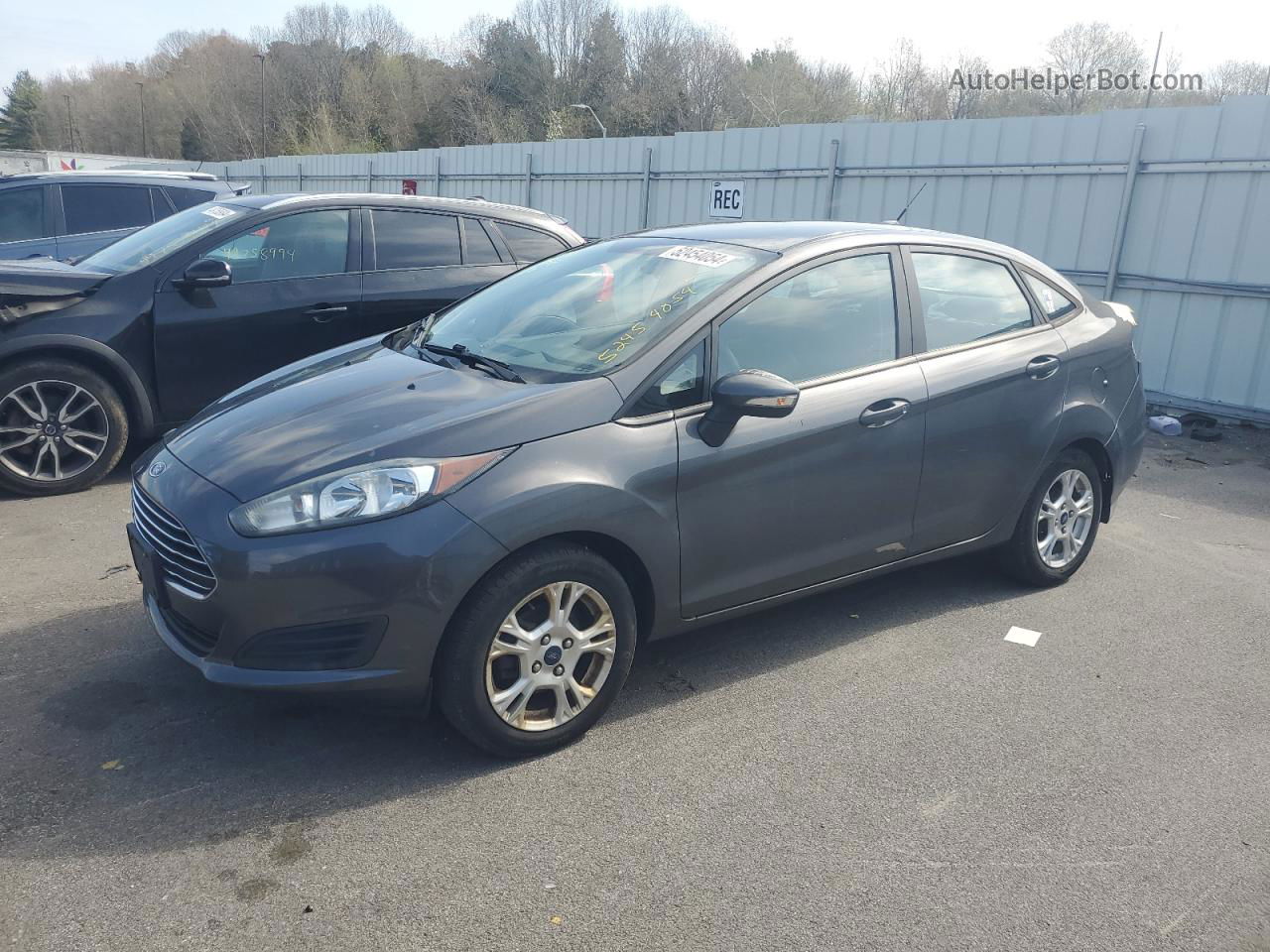 2015 Ford Fiesta Se Gray vin: 3FADP4BJ2FM139116