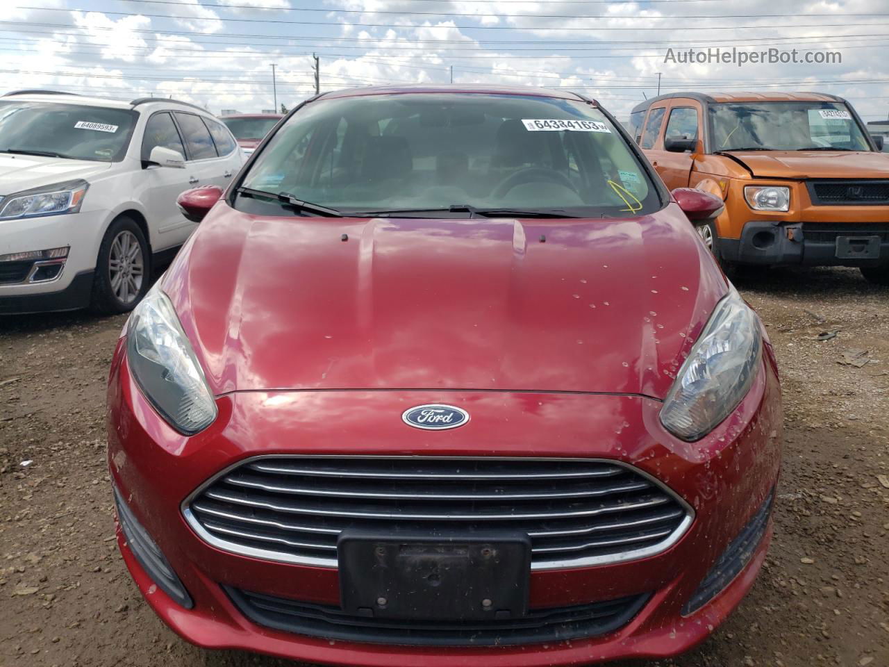 2015 Ford Fiesta Se Красный vin: 3FADP4BJ2FM148494