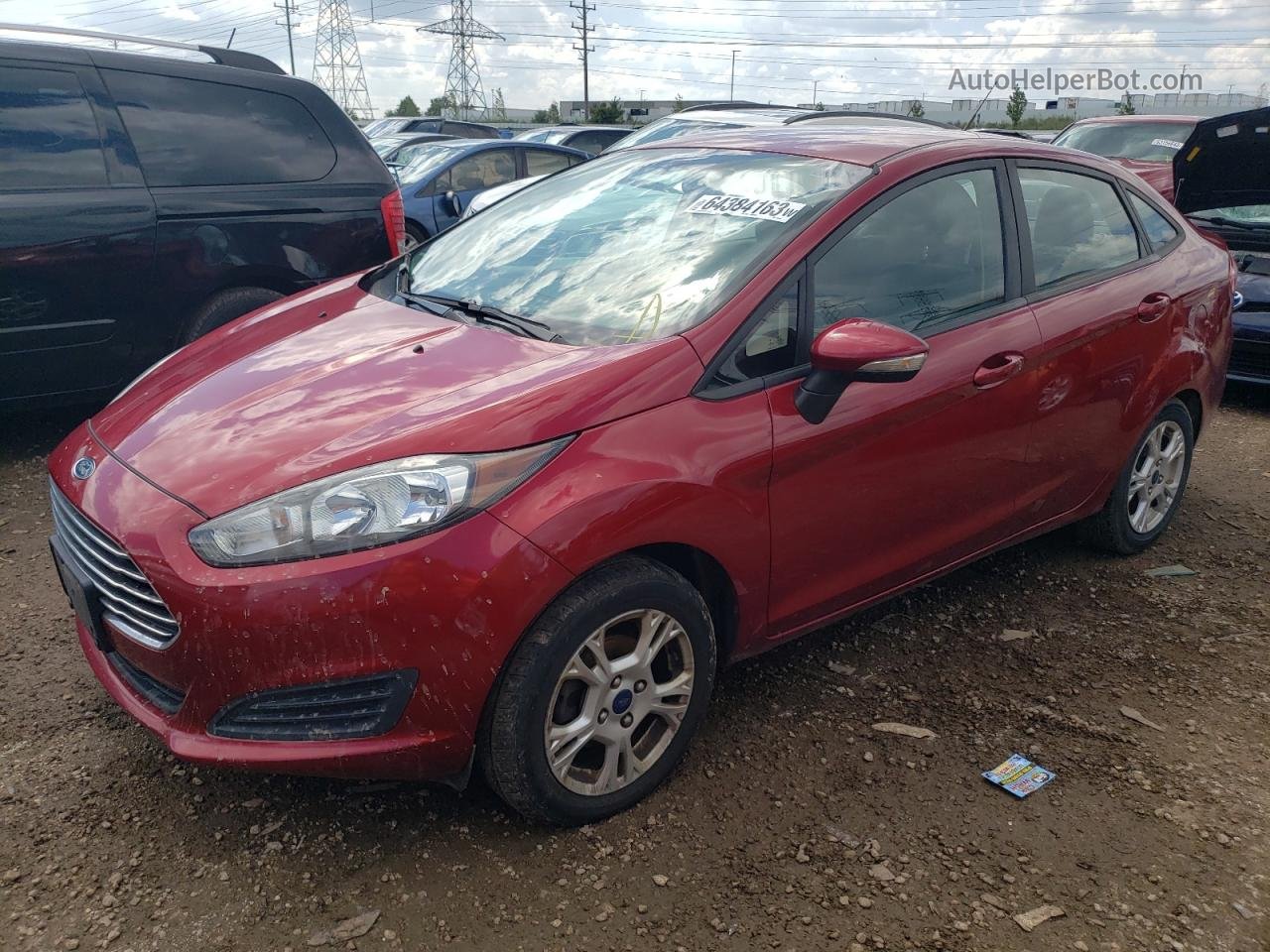 2015 Ford Fiesta Se Красный vin: 3FADP4BJ2FM148494