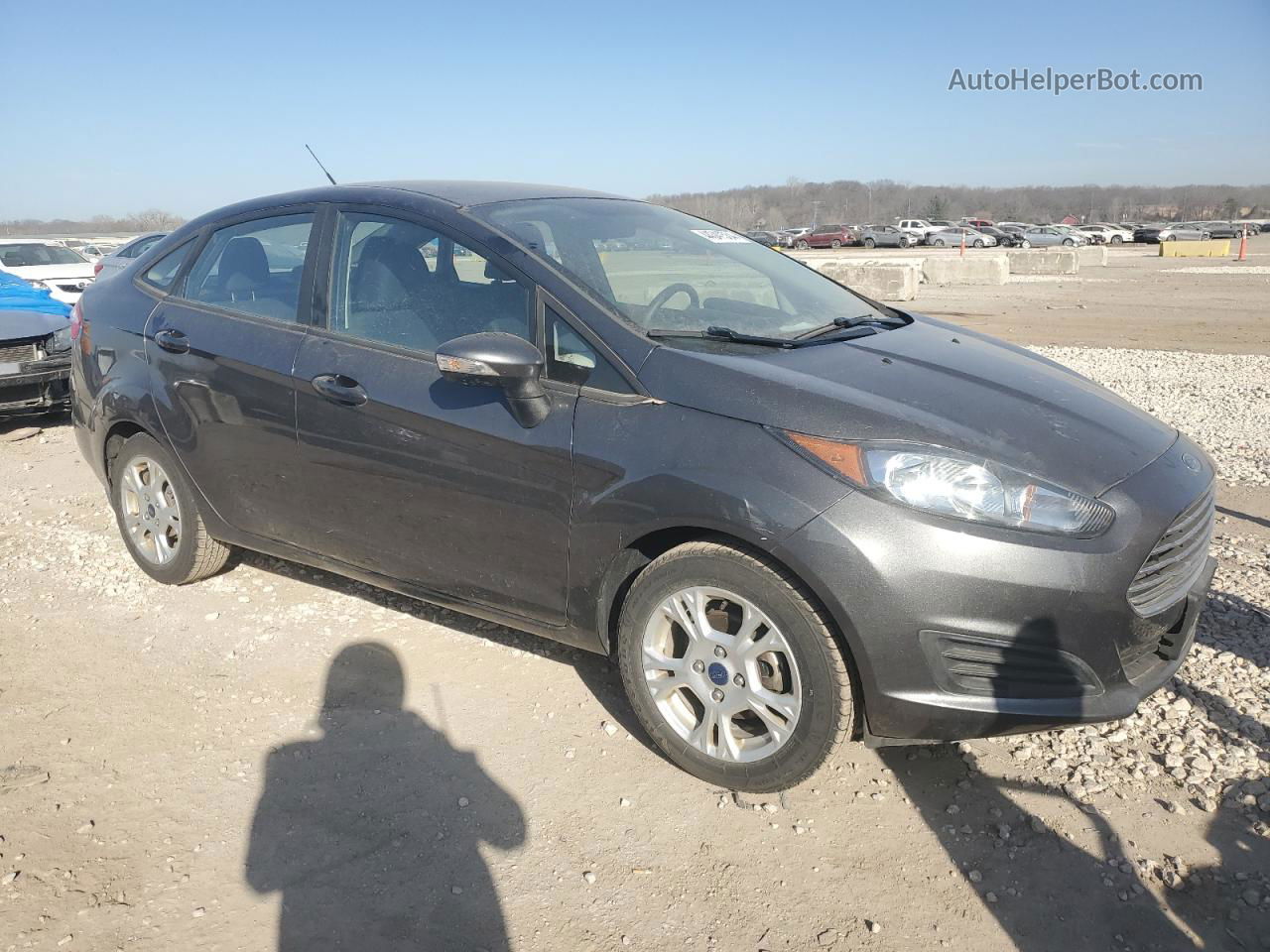 2015 Ford Fiesta Se Gray vin: 3FADP4BJ2FM158622