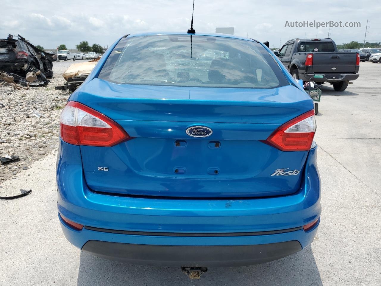 2015 Ford Fiesta Se Синий vin: 3FADP4BJ2FM202778