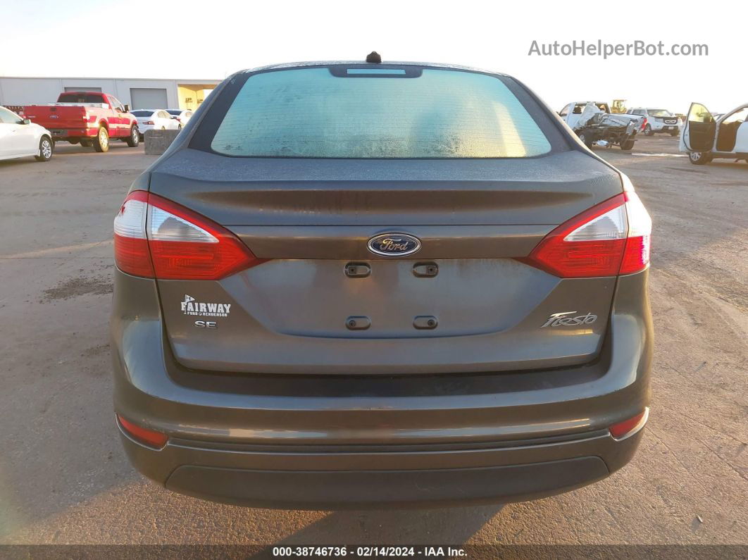 2015 Ford Fiesta Se Gray vin: 3FADP4BJ2FM220729