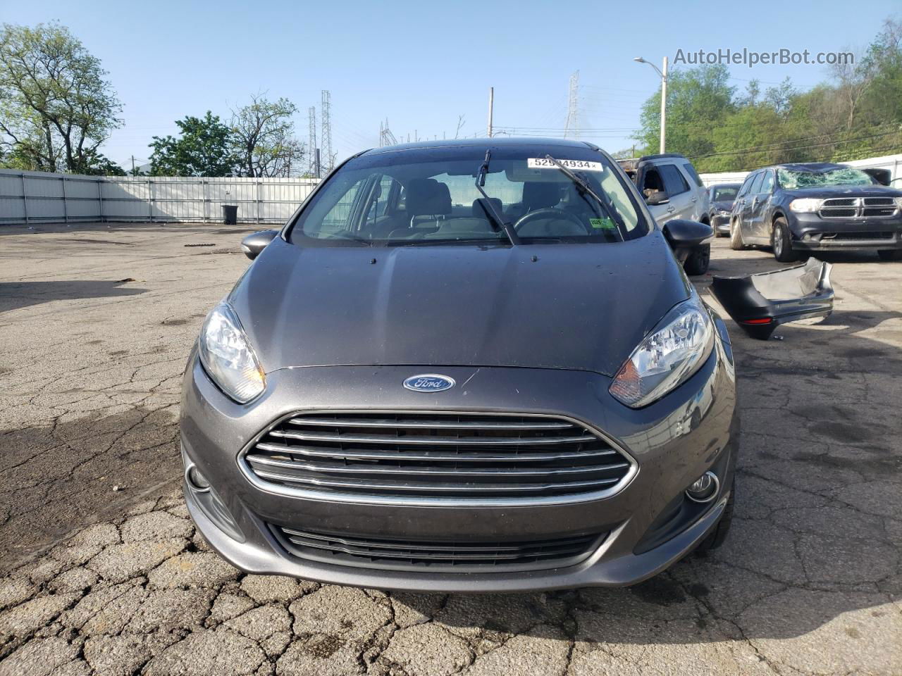 2016 Ford Fiesta Se Gray vin: 3FADP4BJ2GM114234