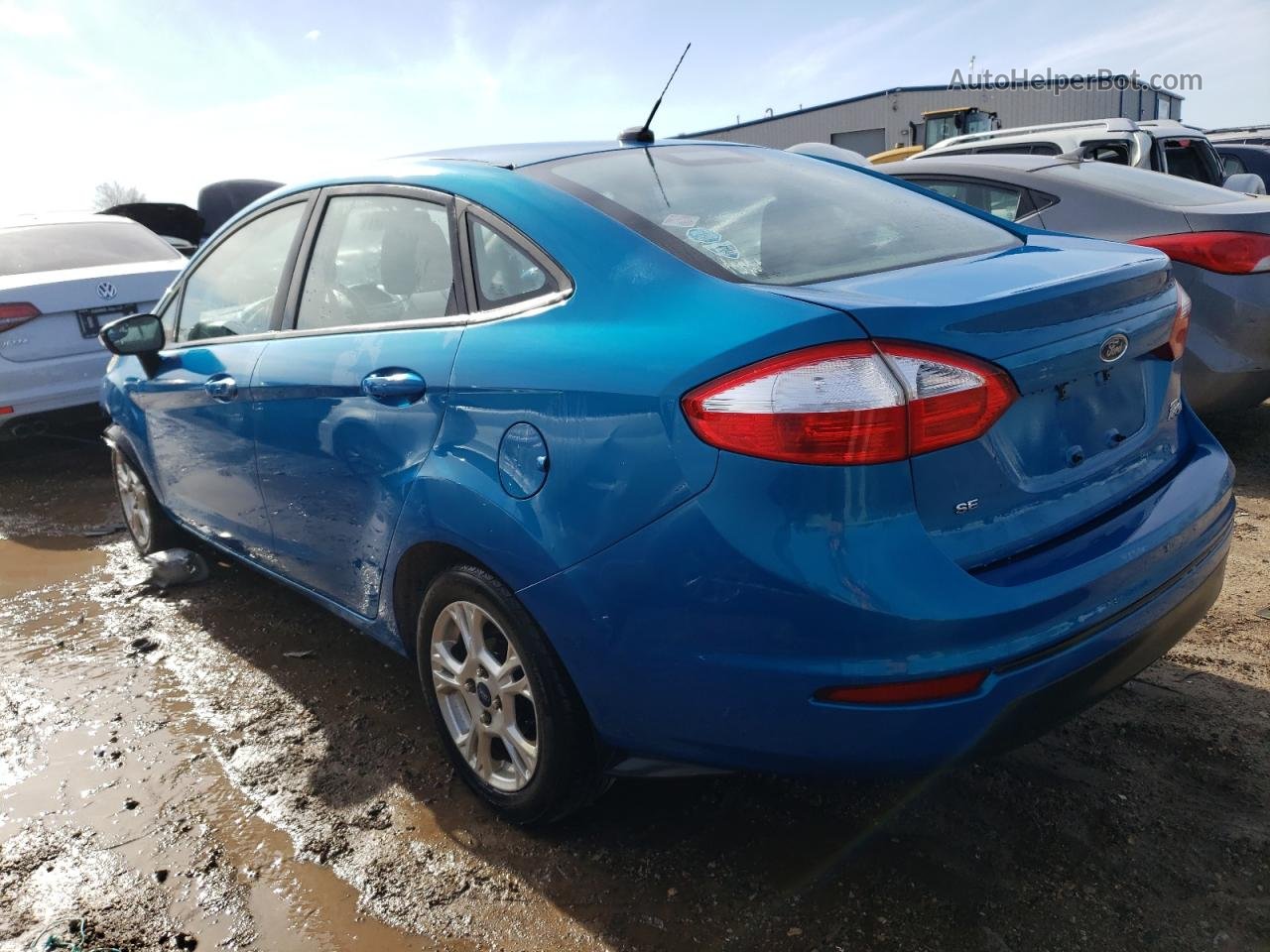 2016 Ford Fiesta Se Blue vin: 3FADP4BJ2GM119210