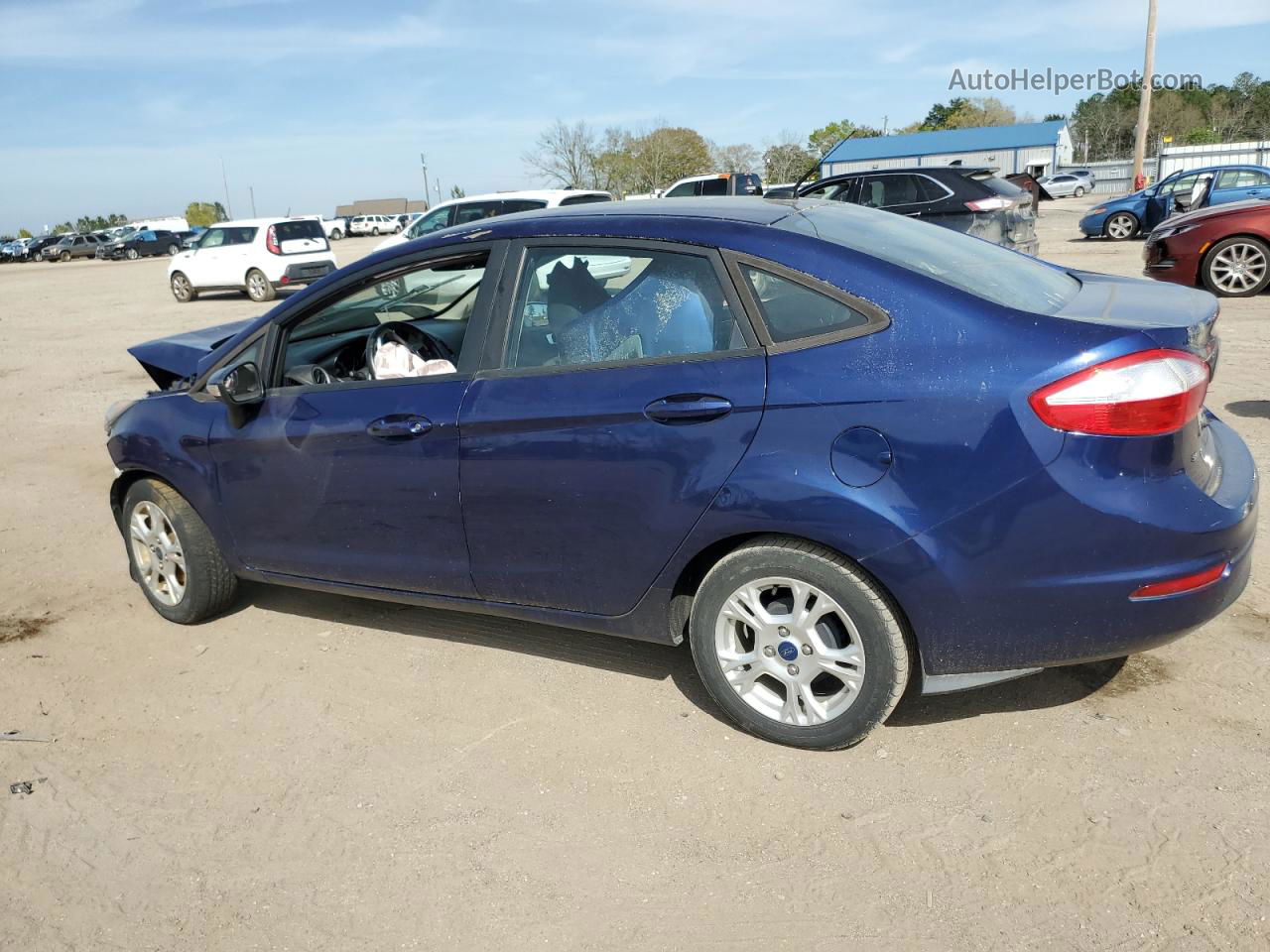 2016 Ford Fiesta Se Синий vin: 3FADP4BJ2GM125511