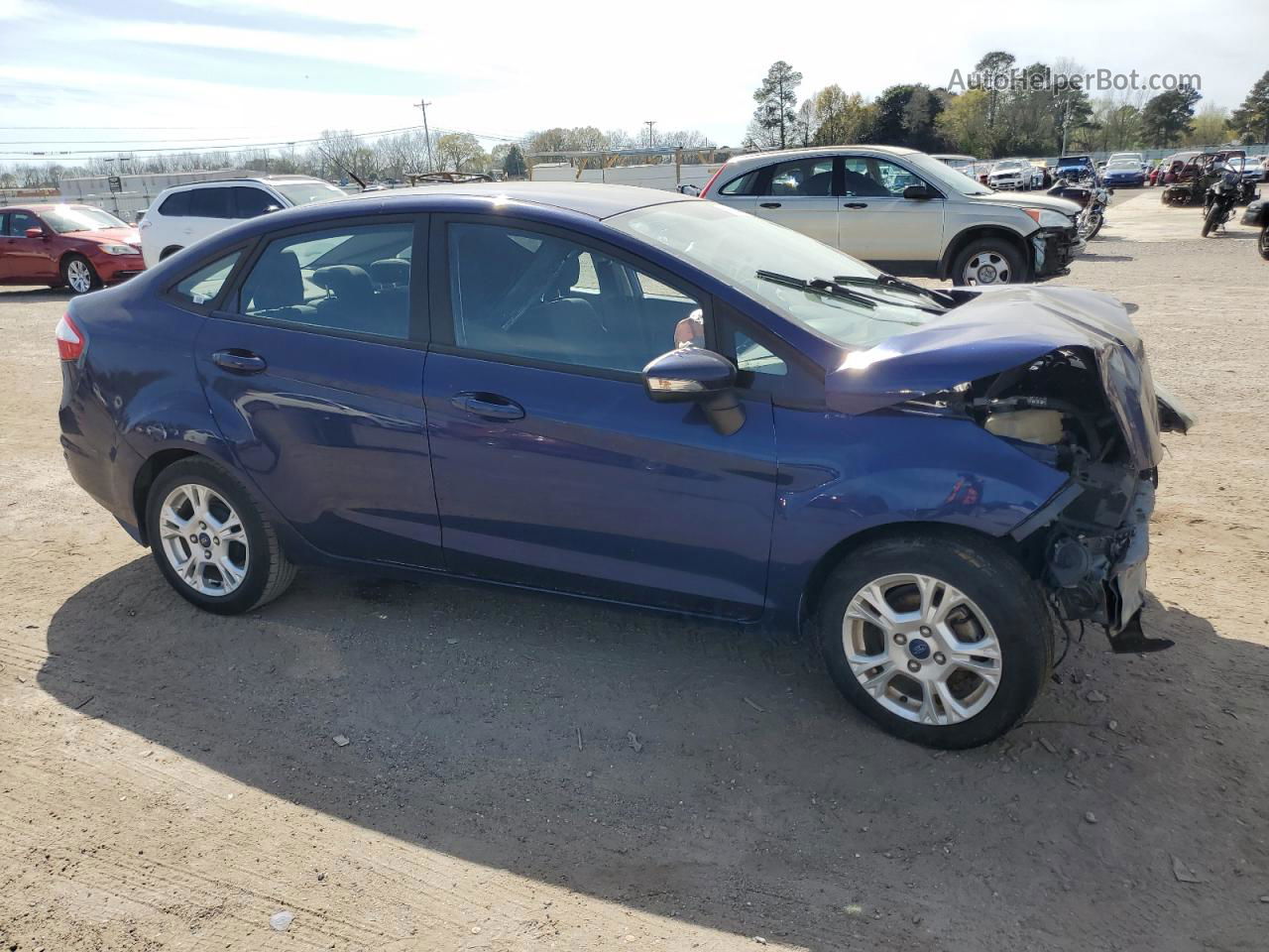 2016 Ford Fiesta Se Blue vin: 3FADP4BJ2GM125511