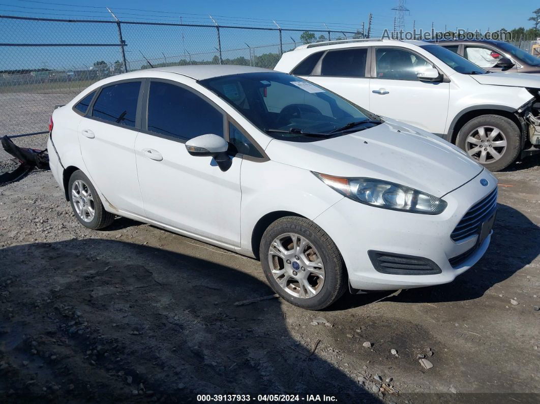 2016 Ford Fiesta Se White vin: 3FADP4BJ2GM129056