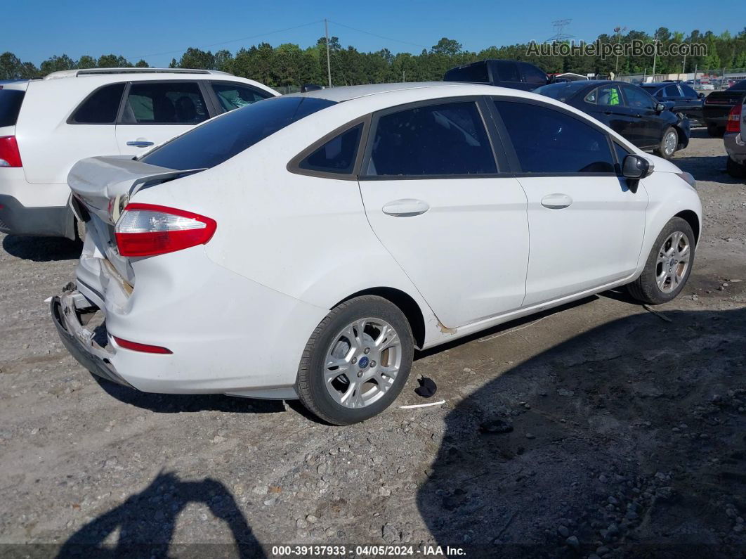 2016 Ford Fiesta Se White vin: 3FADP4BJ2GM129056