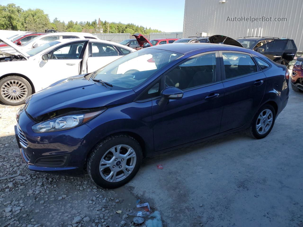 2016 Ford Fiesta Se Blue vin: 3FADP4BJ2GM150294