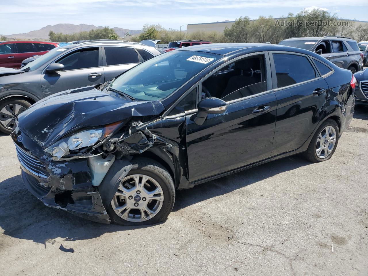 2016 Ford Fiesta Se Black vin: 3FADP4BJ2GM167533