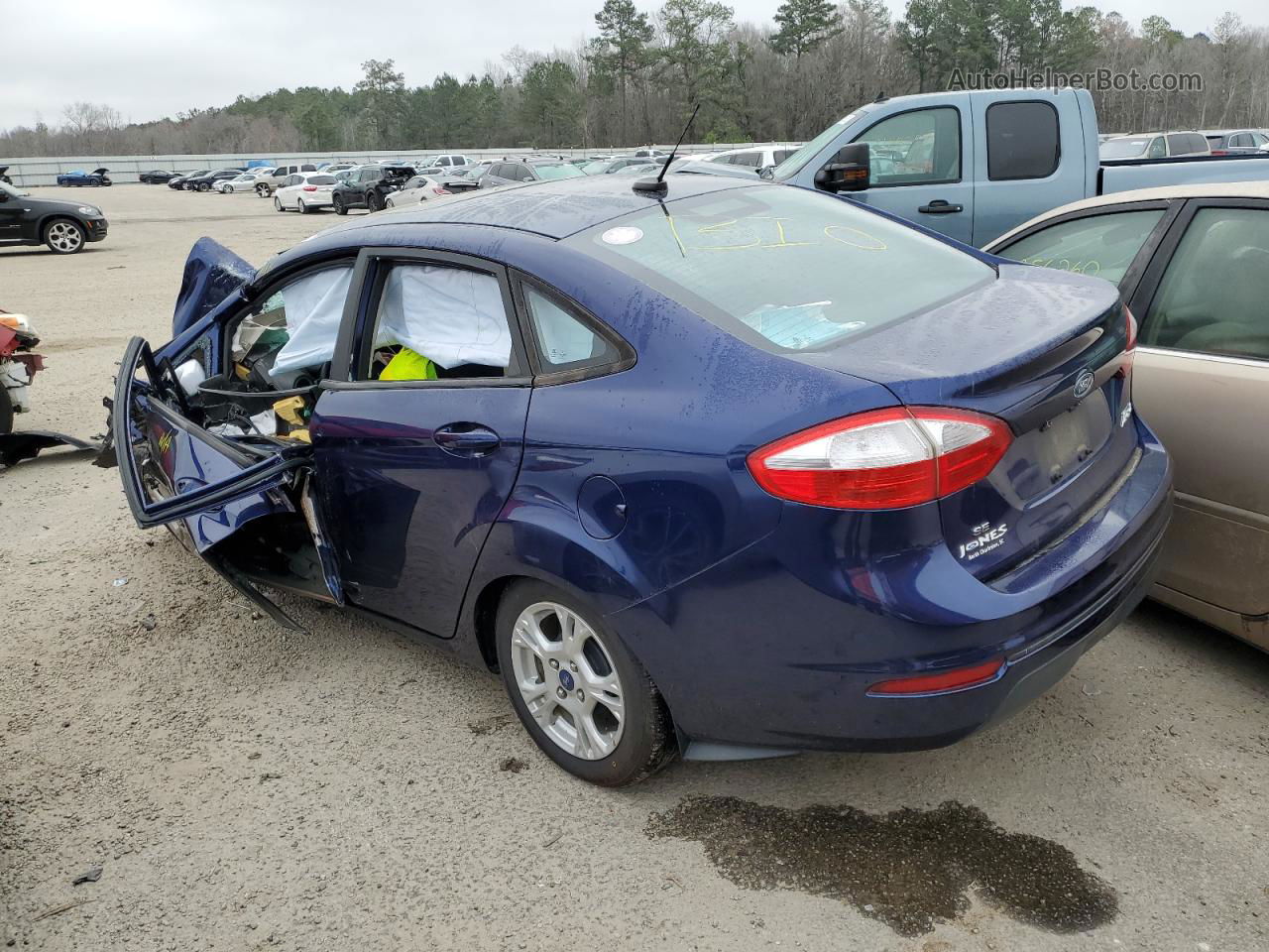 2016 Ford Fiesta Se Blue vin: 3FADP4BJ2GM182596