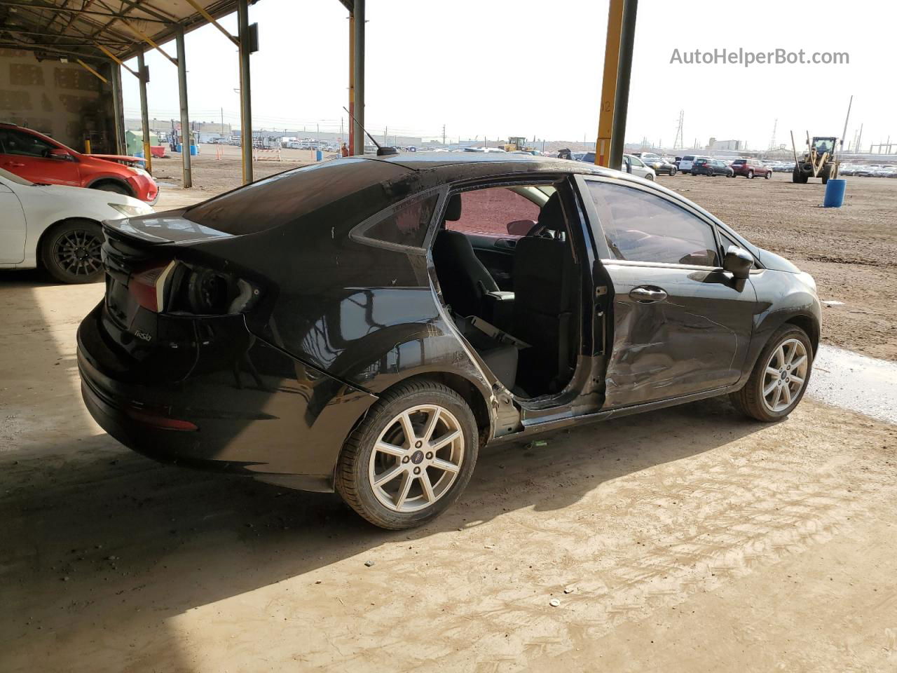 2017 Ford Fiesta Se Black vin: 3FADP4BJ2HM104305