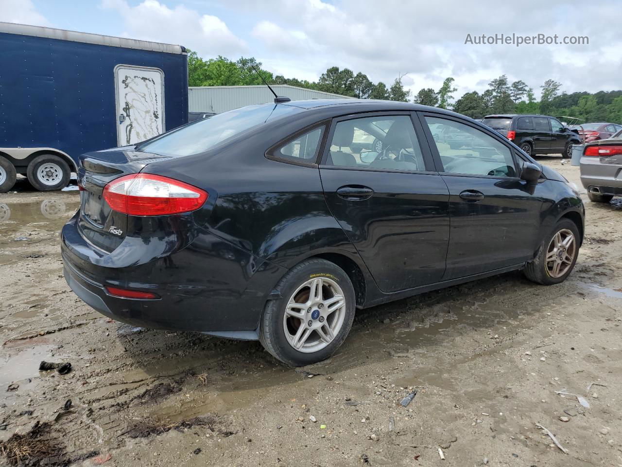 2017 Ford Fiesta Se Black vin: 3FADP4BJ2HM109309