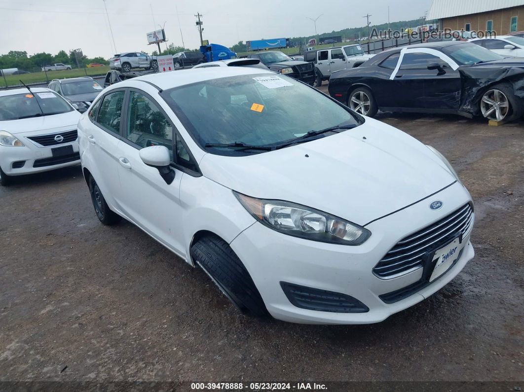 2017 Ford Fiesta Se White vin: 3FADP4BJ2HM119189