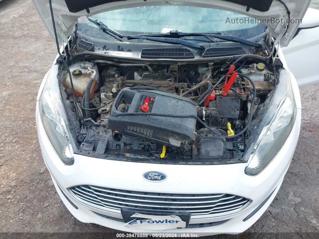 2017 Ford Fiesta Se White vin: 3FADP4BJ2HM119189
