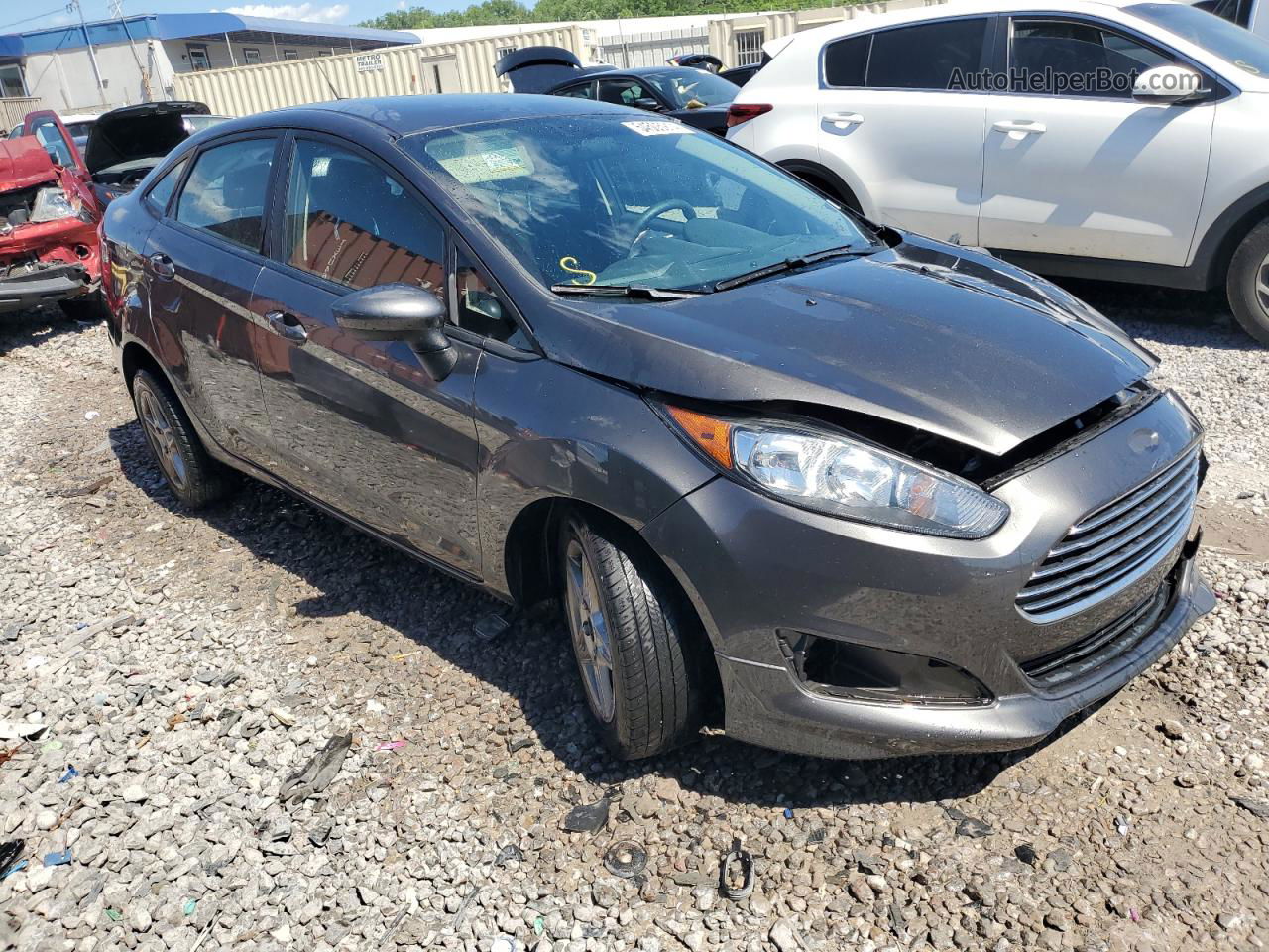 2017 Ford Fiesta Se Gray vin: 3FADP4BJ2HM121413