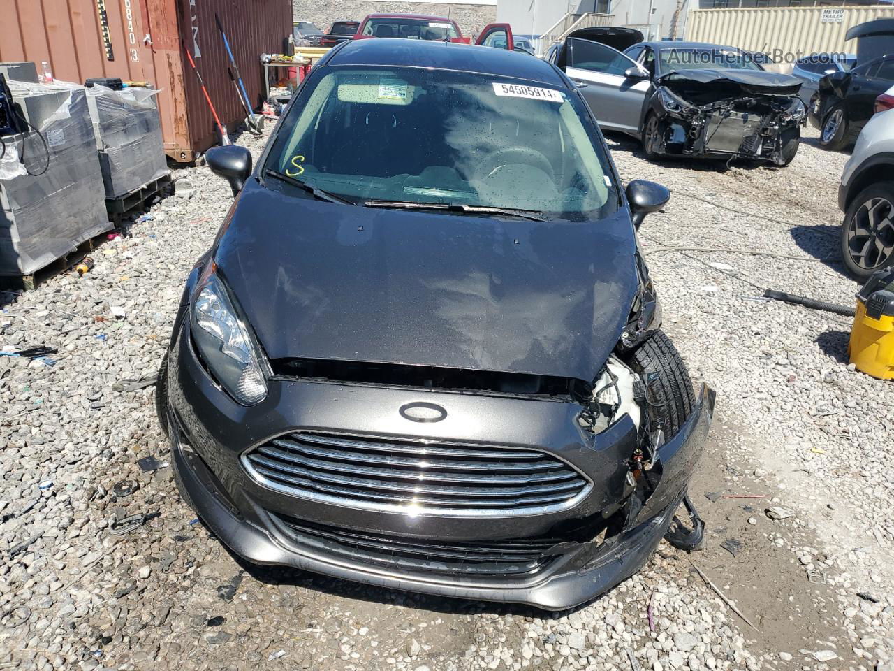 2017 Ford Fiesta Se Gray vin: 3FADP4BJ2HM121413