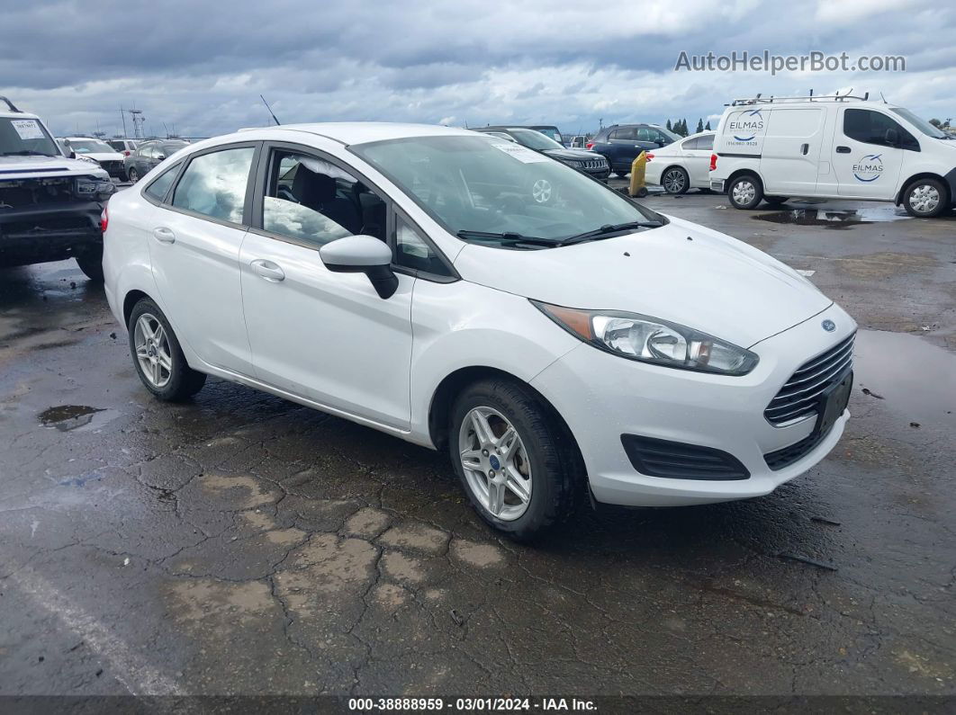 2017 Ford Fiesta Se White vin: 3FADP4BJ2HM122805