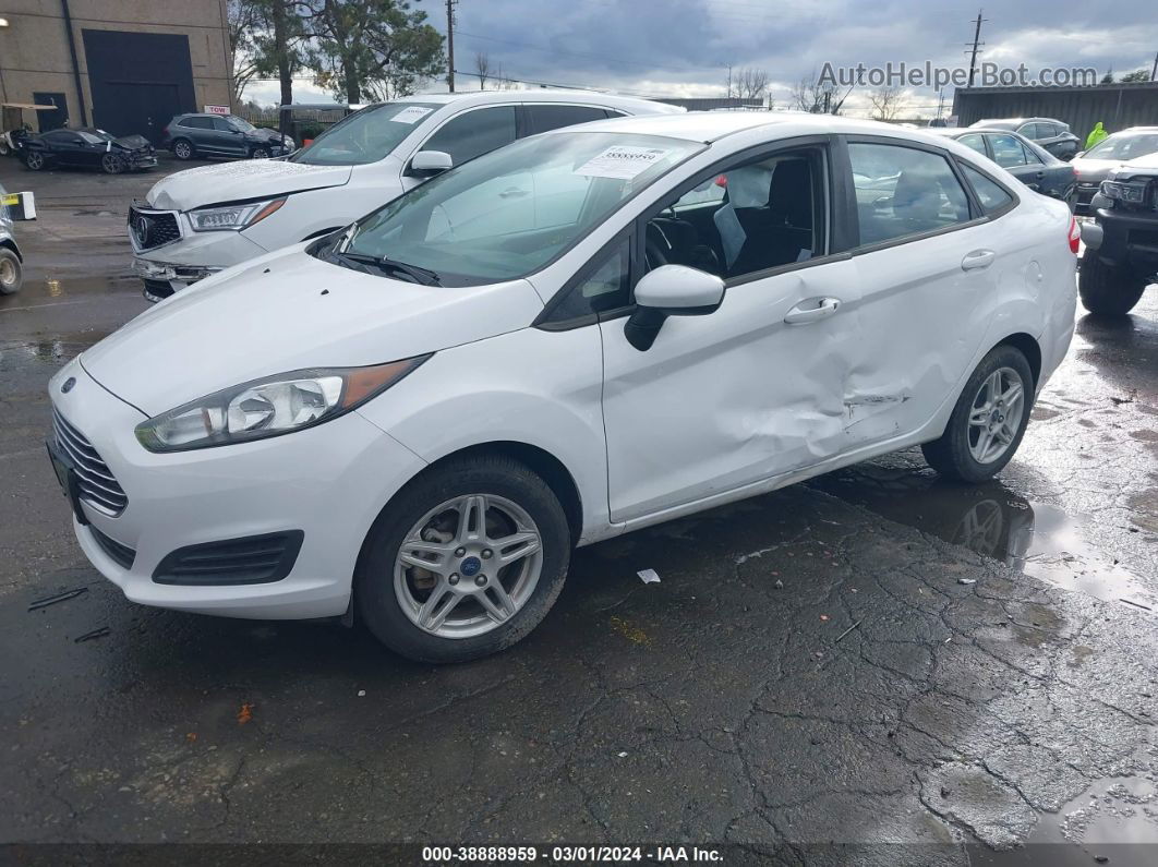 2017 Ford Fiesta Se White vin: 3FADP4BJ2HM122805