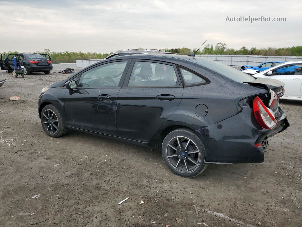 2017 Ford Fiesta Se Black vin: 3FADP4BJ2HM144450