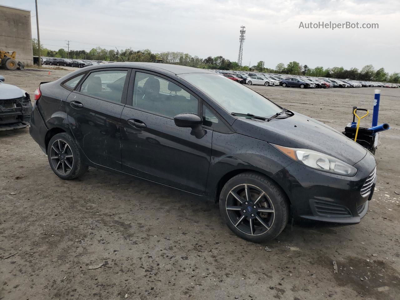 2017 Ford Fiesta Se Black vin: 3FADP4BJ2HM144450