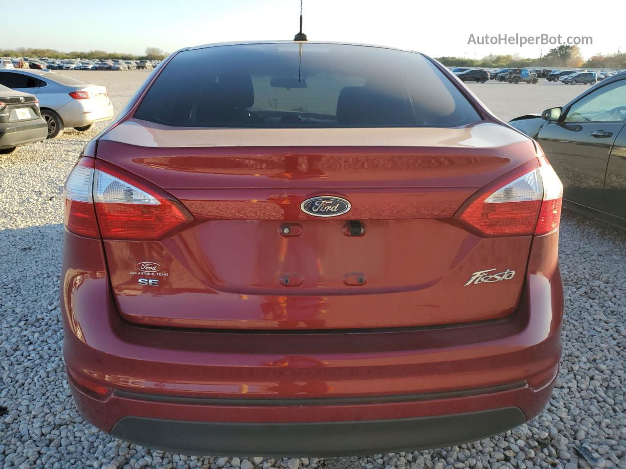 2017 Ford Fiesta Se Maroon vin: 3FADP4BJ2HM146313