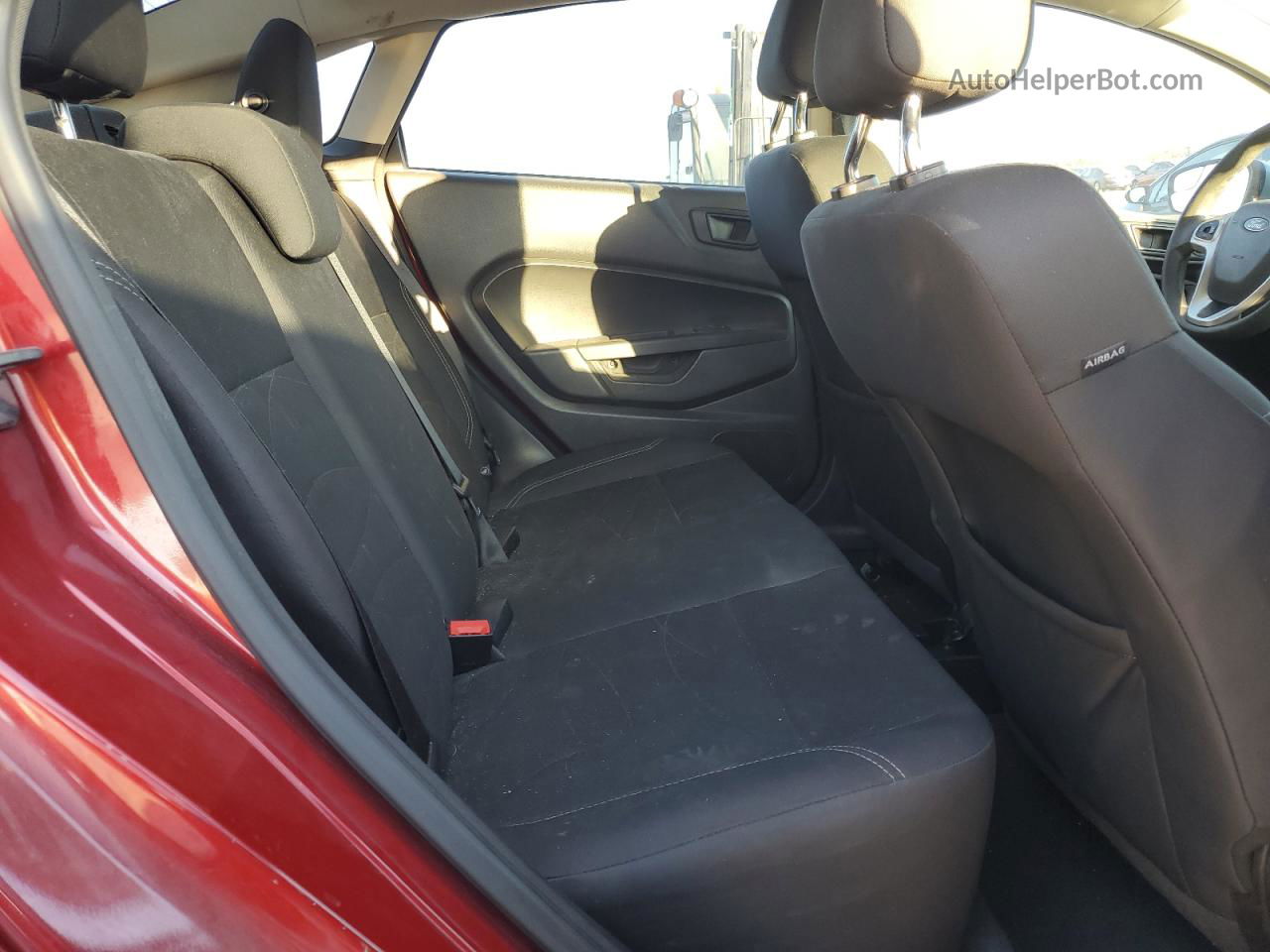 2017 Ford Fiesta Se Maroon vin: 3FADP4BJ2HM146313