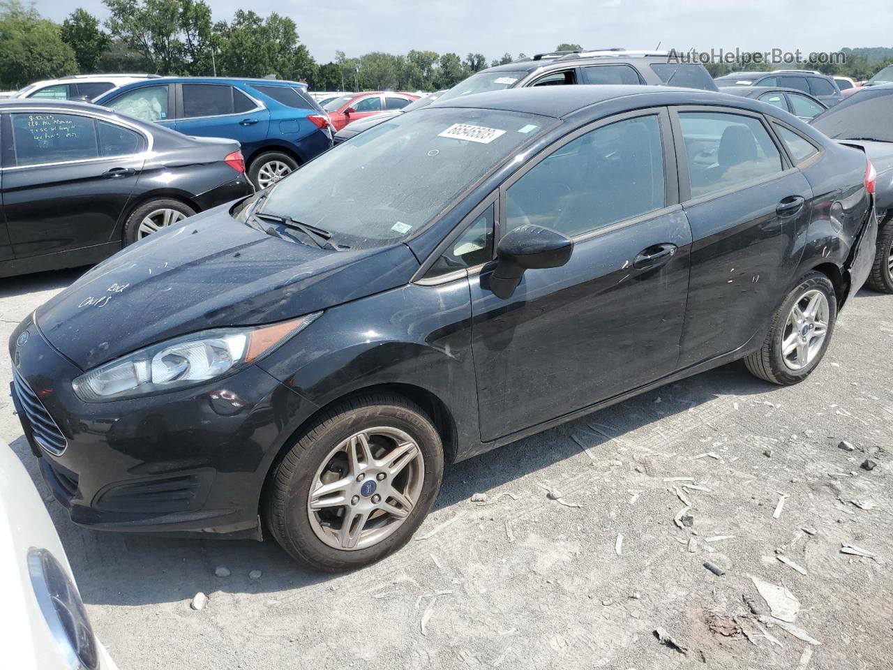 2017 Ford Fiesta Se Black vin: 3FADP4BJ2HM164312