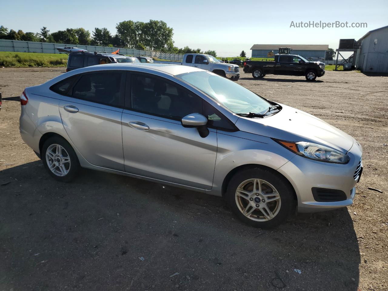 2017 Ford Fiesta Se Silver vin: 3FADP4BJ2HM171180