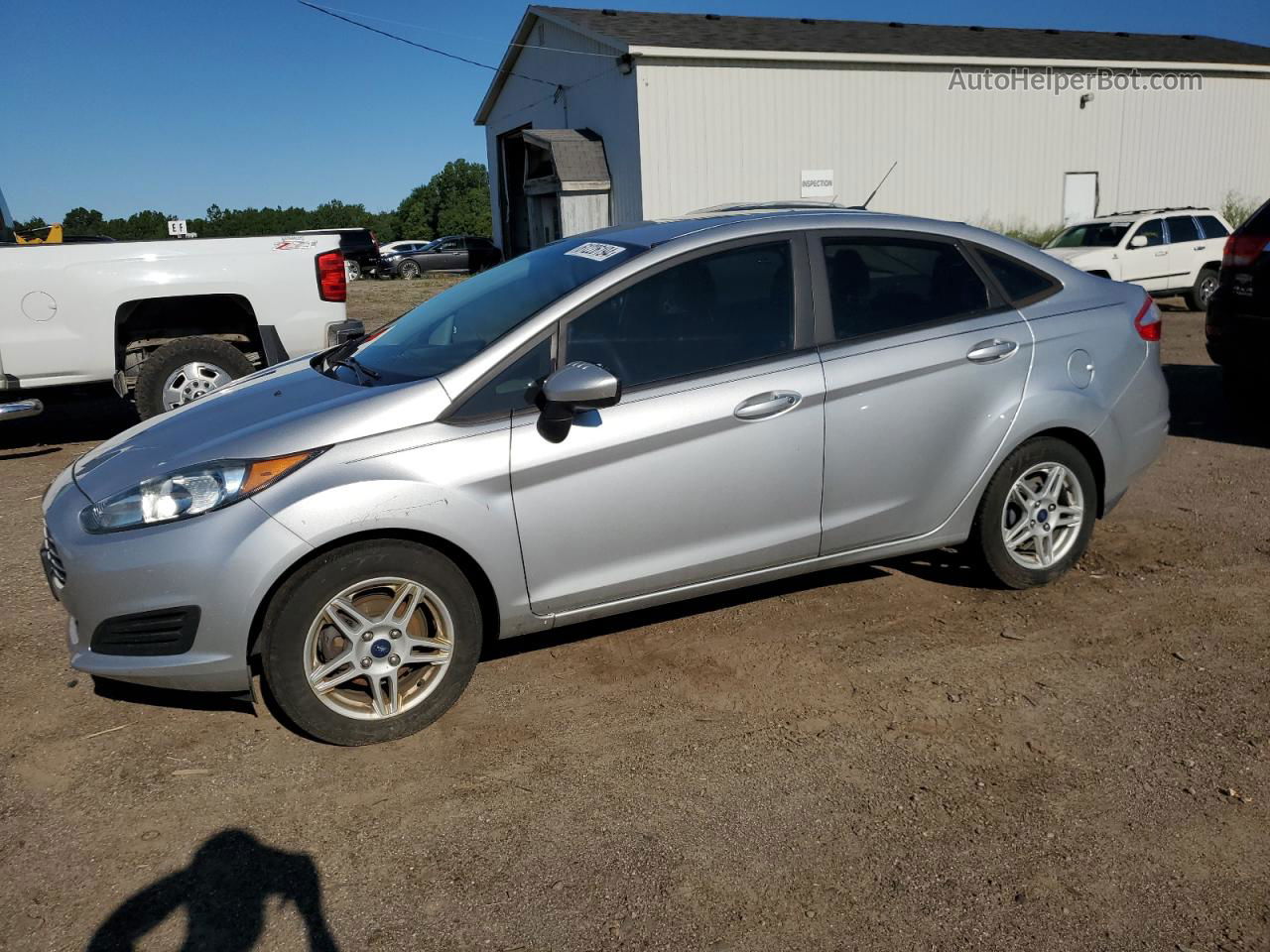 2017 Ford Fiesta Se Silver vin: 3FADP4BJ2HM171180