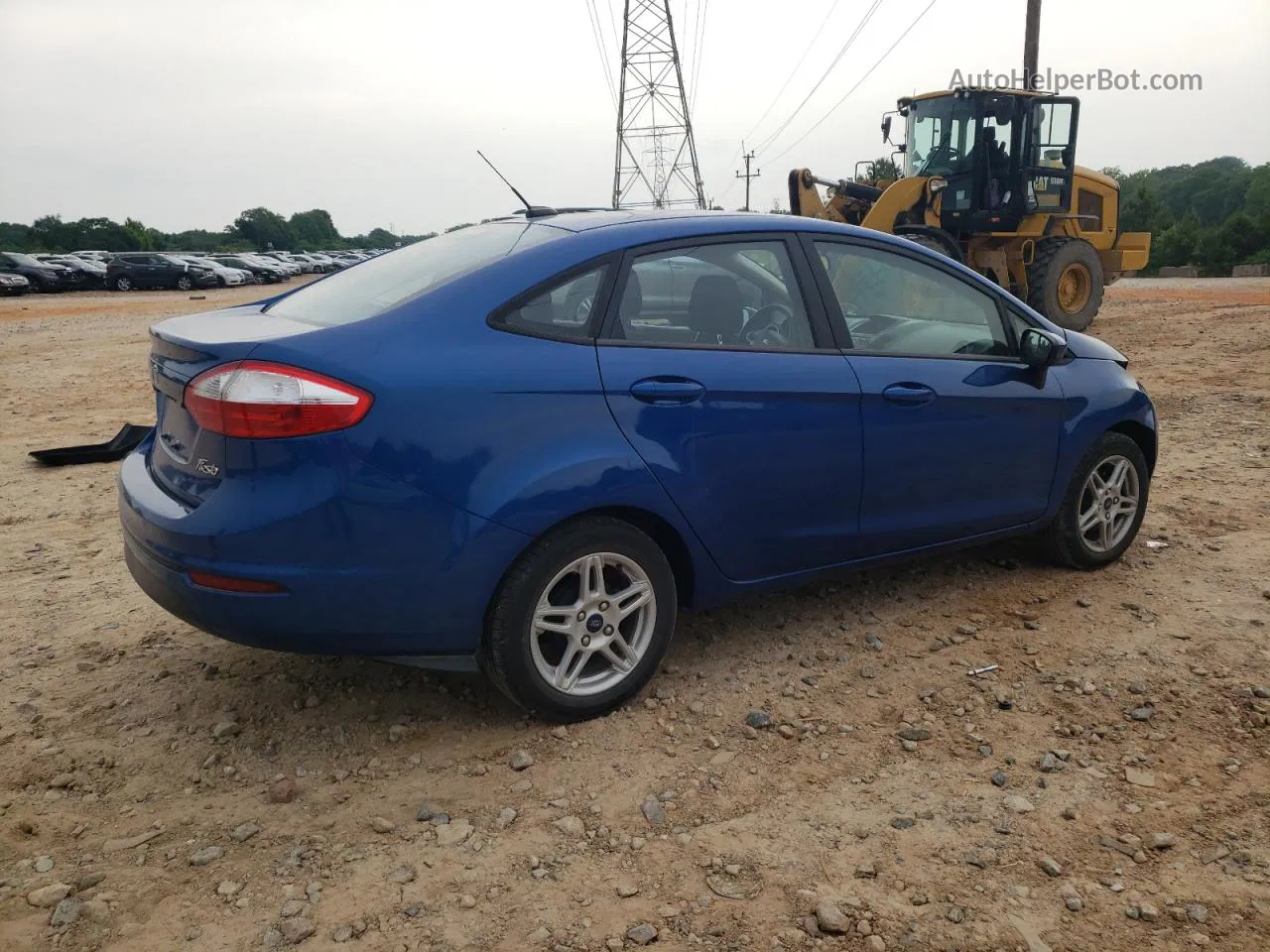 2019 Ford Fiesta Se Blue vin: 3FADP4BJ2KM100942