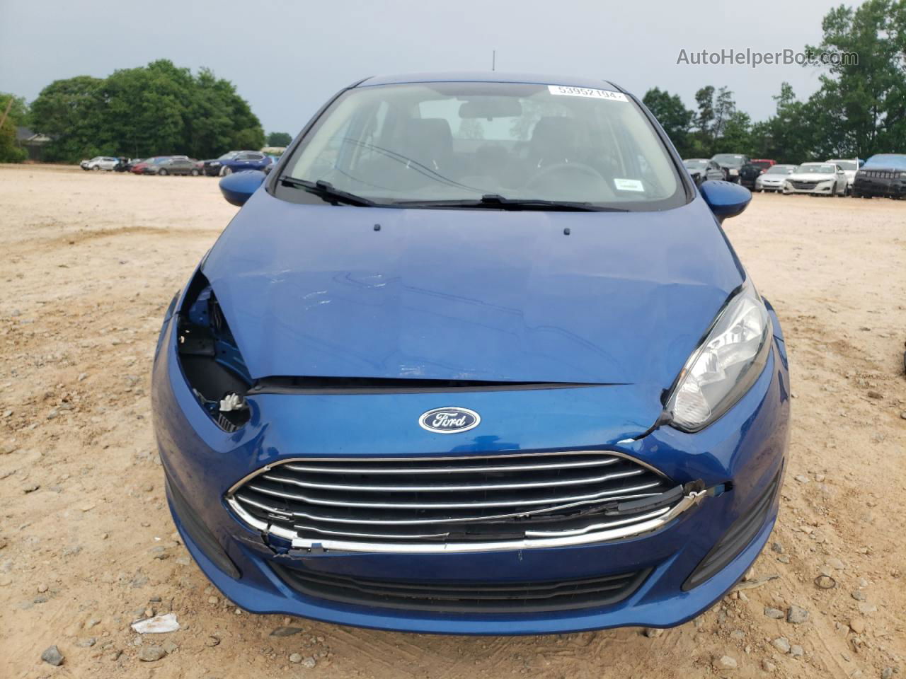 2019 Ford Fiesta Se Blue vin: 3FADP4BJ2KM100942