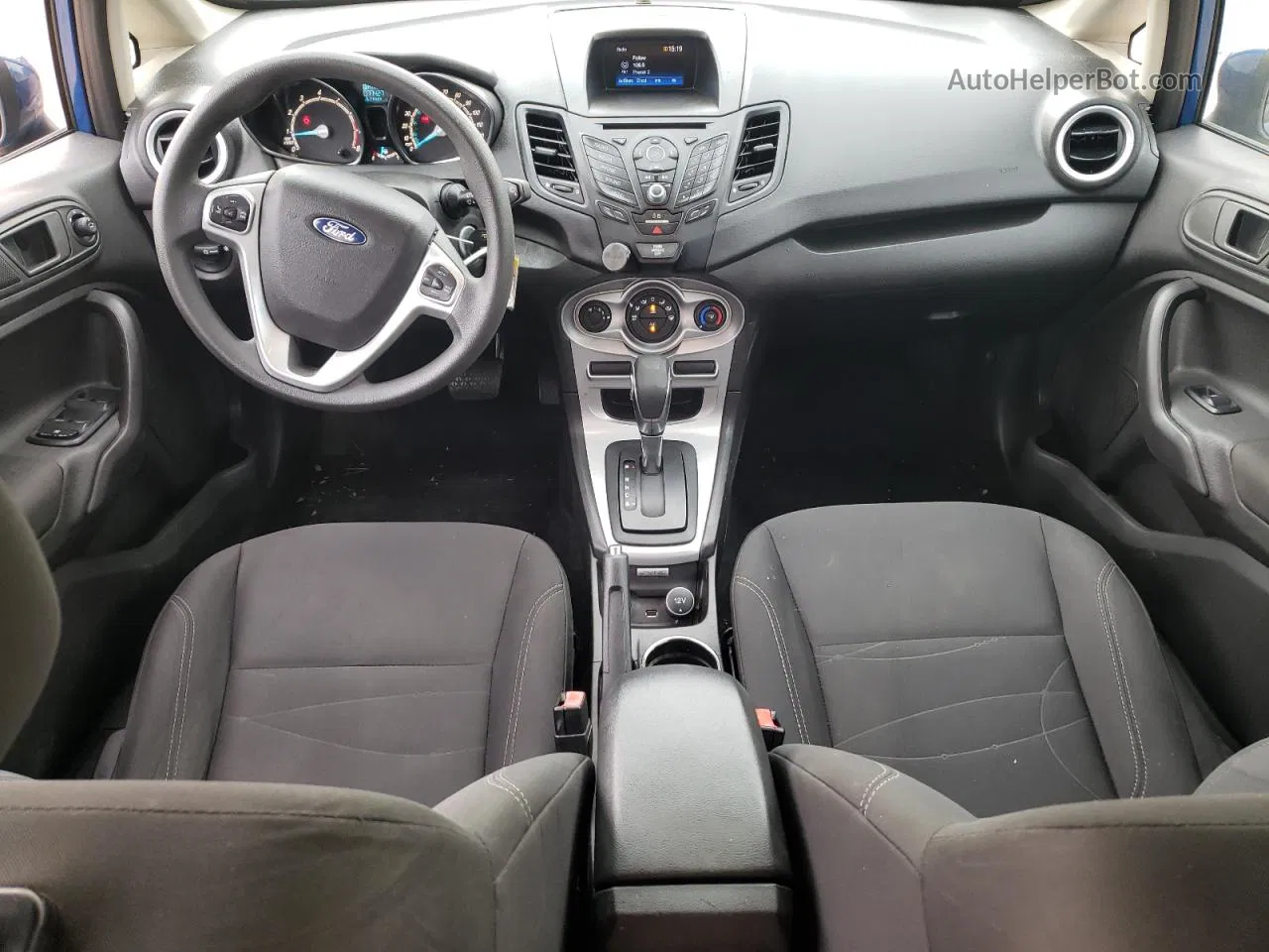 2019 Ford Fiesta Se Blue vin: 3FADP4BJ2KM100942