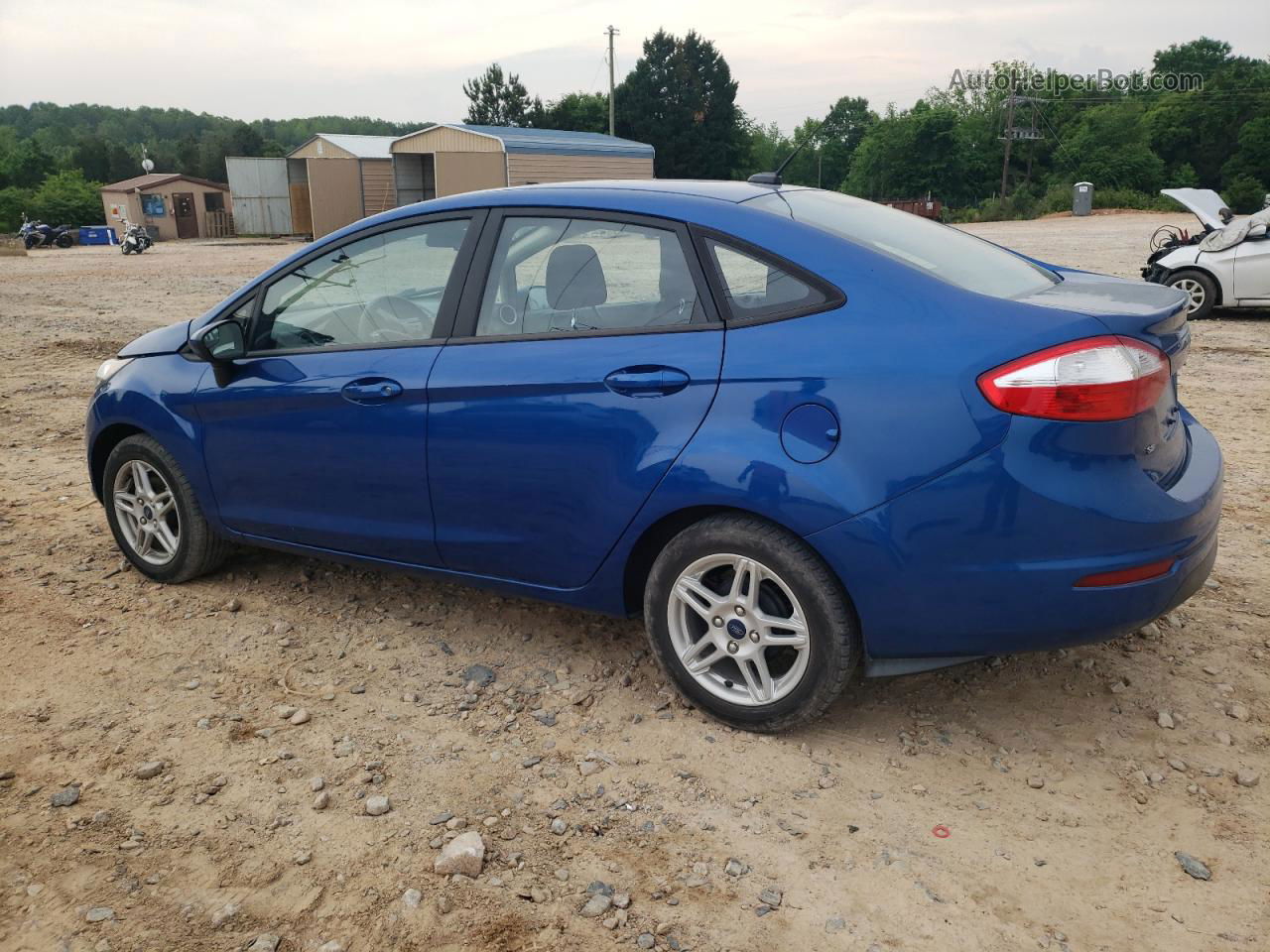 2019 Ford Fiesta Se Blue vin: 3FADP4BJ2KM100942