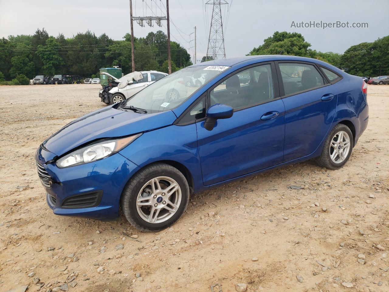 2019 Ford Fiesta Se Blue vin: 3FADP4BJ2KM100942