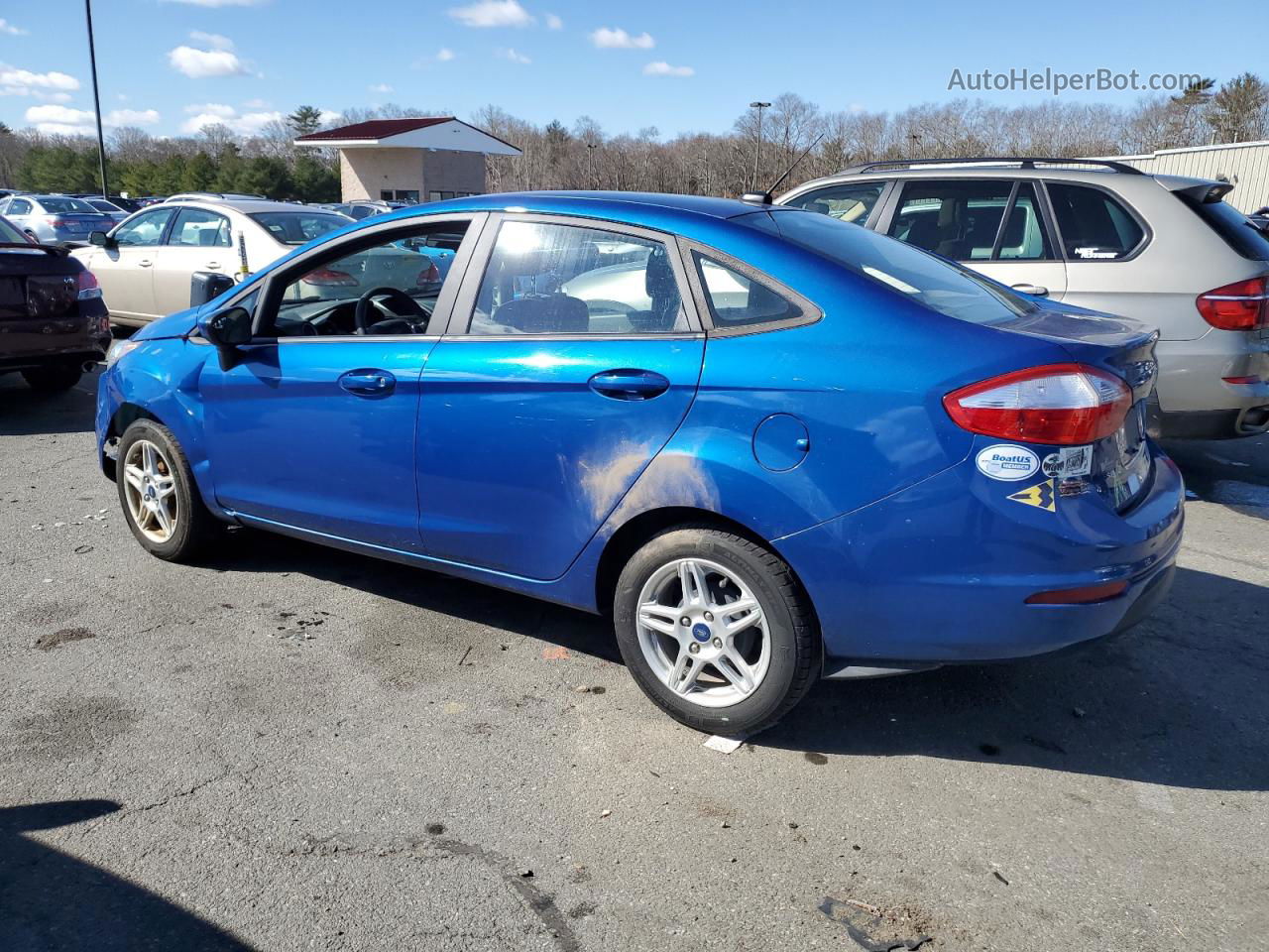 2019 Ford Fiesta Se Blue vin: 3FADP4BJ2KM102545