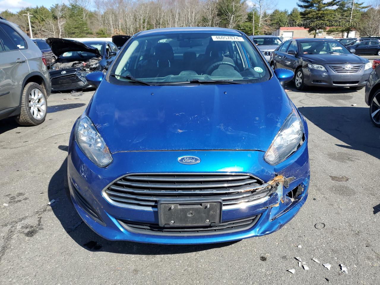 2019 Ford Fiesta Se Blue vin: 3FADP4BJ2KM102545