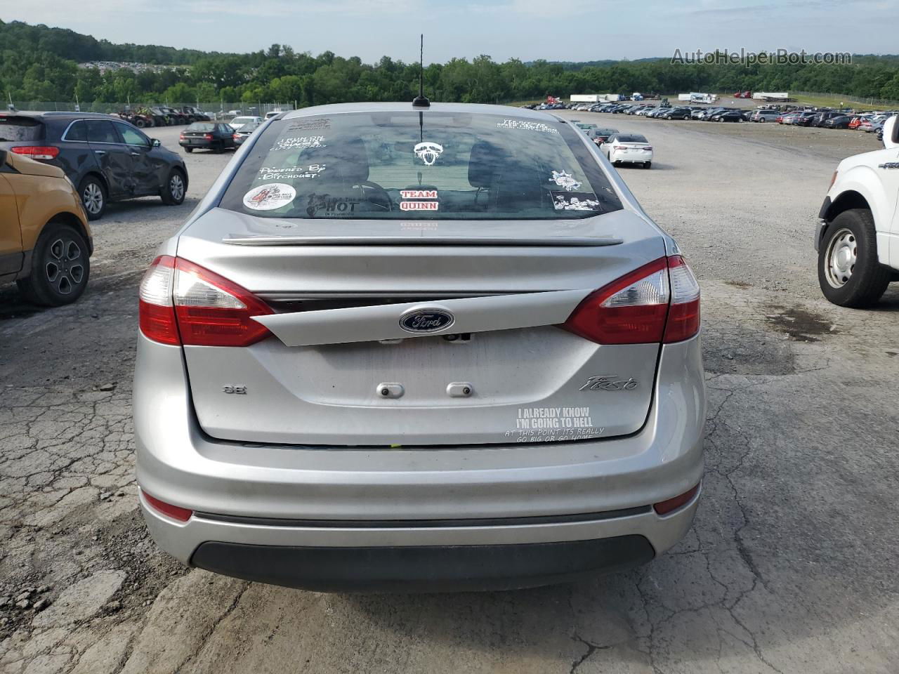 2019 Ford Fiesta Se Silver vin: 3FADP4BJ2KM104859