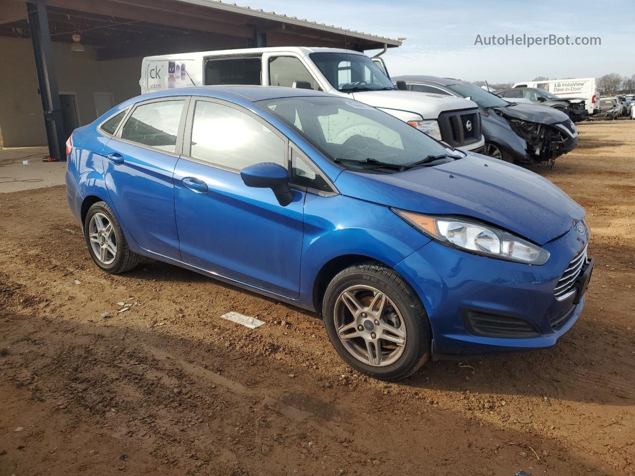 2019 Ford Fiesta Se Blue vin: 3FADP4BJ2KM108801