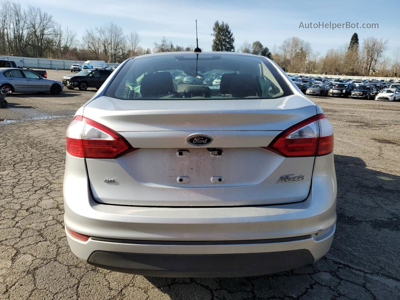 2019 Ford Fiesta Se Серый vin: 3FADP4BJ2KM113545