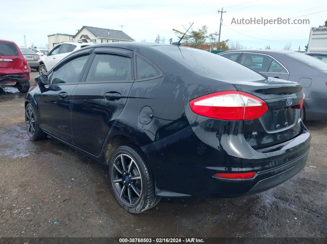 2019 Ford Fiesta Se Black vin: 3FADP4BJ2KM115781