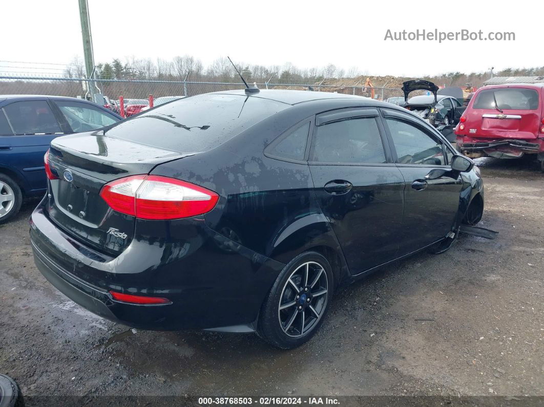 2019 Ford Fiesta Se Black vin: 3FADP4BJ2KM115781