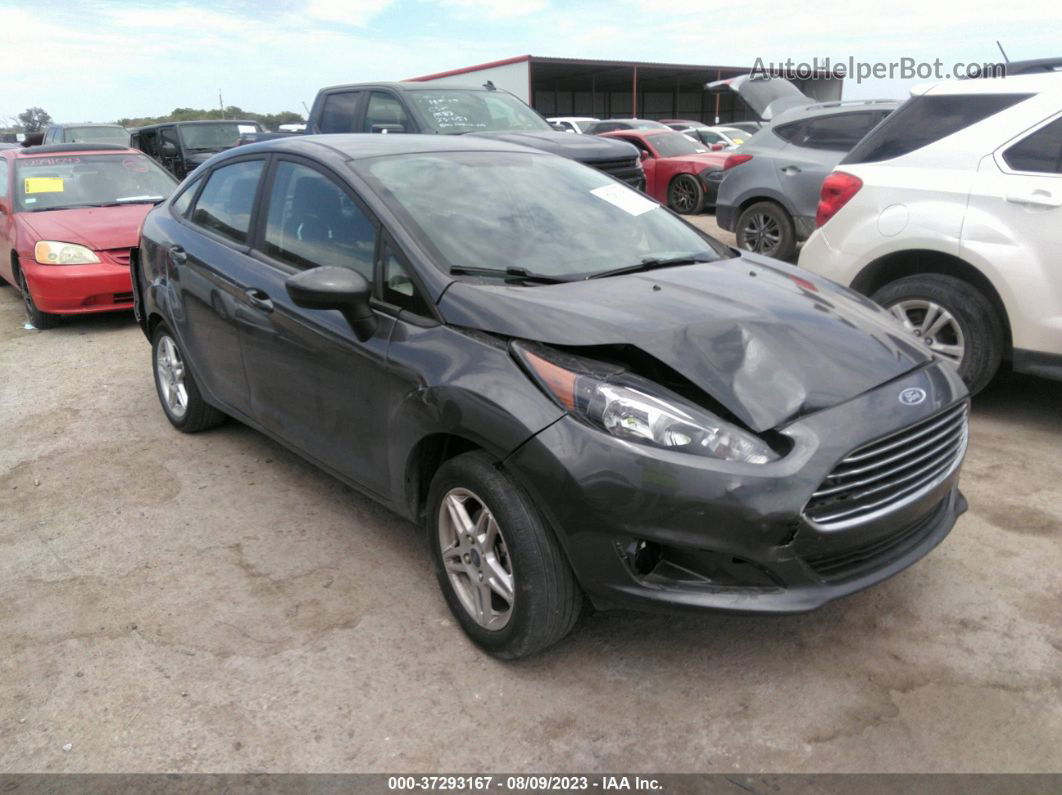 2019 Ford Fiesta Se Gray vin: 3FADP4BJ2KM128613