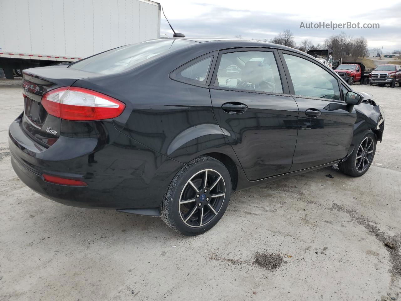 2019 Ford Fiesta Se Black vin: 3FADP4BJ2KM129289